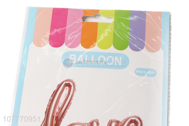 High quality love letter foil balloon for party decoration