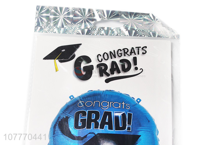 Popular product cheap price round foil balloon for graduation