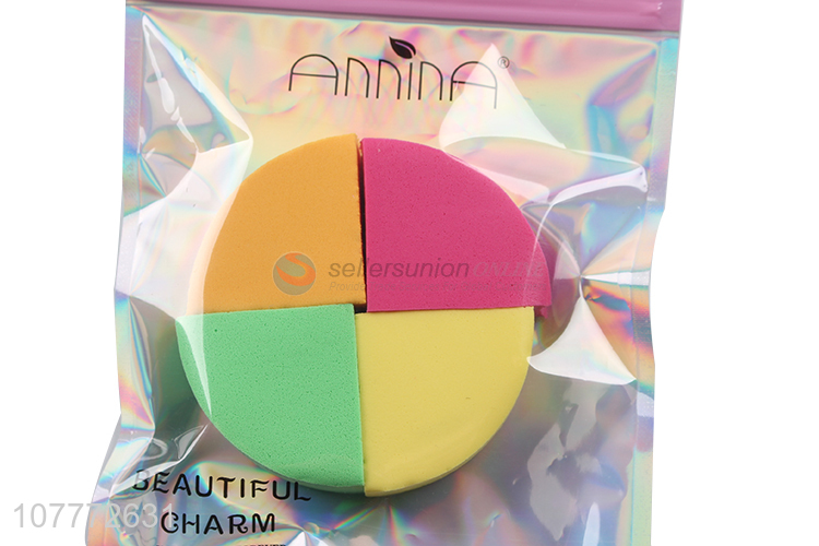 Factory price soft colourful foundation powder puff