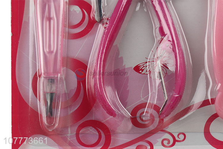 Factory price 5 pieces manicure pedicure set nail cuttercallus scraper set