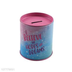 Good Sale Color Printing Money Box Cylinder Piggy Bank