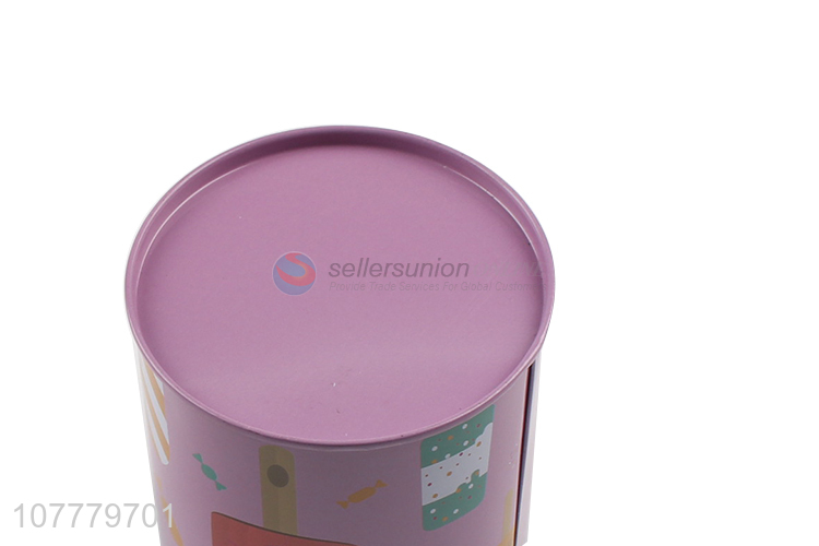 Wholesale Round Money Box Popular Cylinder Piggy Bank