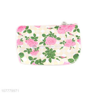 Recent product rose pattern pvc makeup pouch toiletry bag