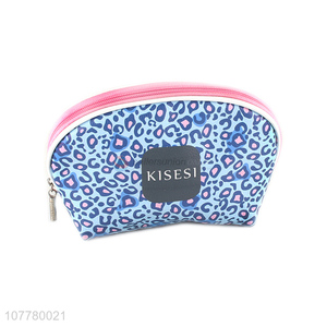 Low price leopard printing pvc cosmetic bag makeup pouch