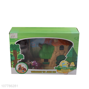 Wholesale children pretend play toy jungle mushroom house playset