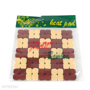 Hot sale universal square bamboo placemat heat insulation pad