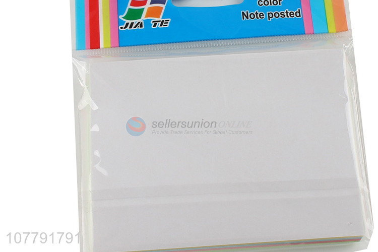 China factory wholesale fluorescent color blank tearable sticky notes