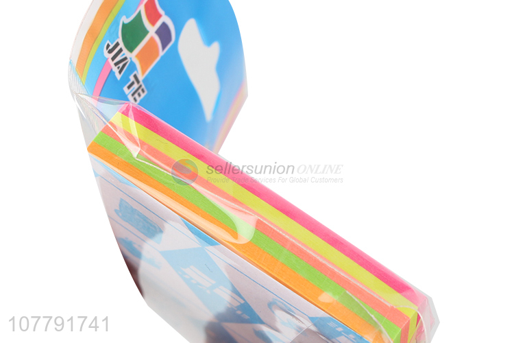 New design neon color sticky notes removable paper memo pads