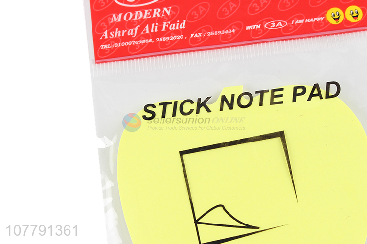 Recent products fluorescent sticky note post-it note memo pad