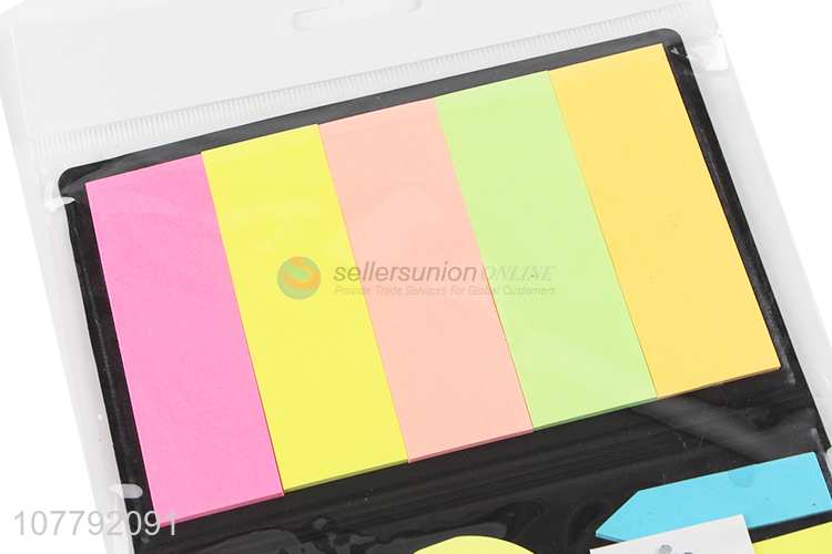 High quality different shapes fluorescent blank tearable sticky notes