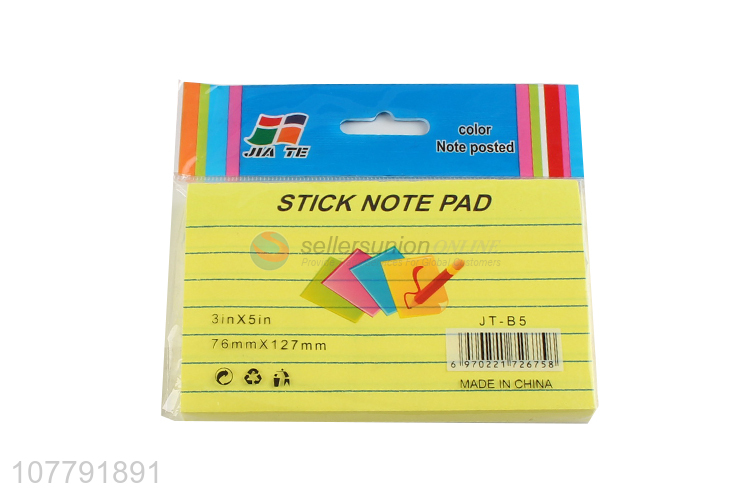 Wholesale cheap custom logo sticky notes removable paper memo pads