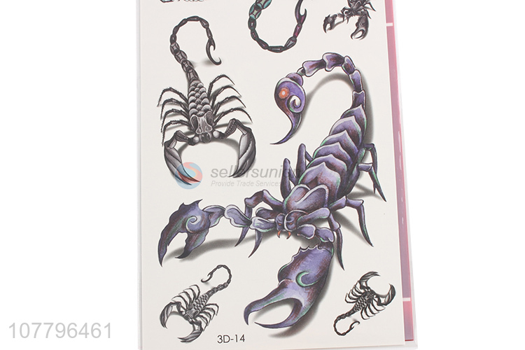 New design scorpion pattern tattoo stickers for sale