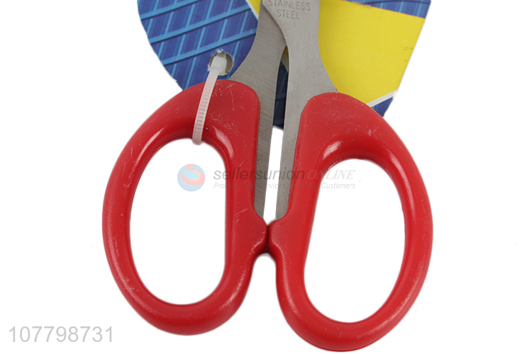 Wholesale cheap price red stainless steel scissors