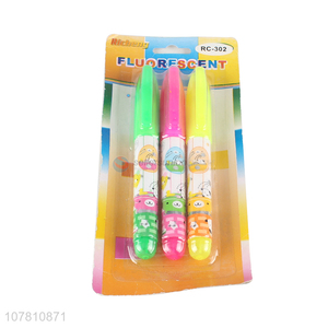 New arrival 3 colors highlighter pen office marking pen