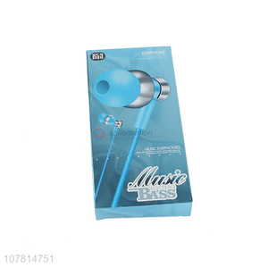 Simple and stylish blue in-ear phone call bass headset