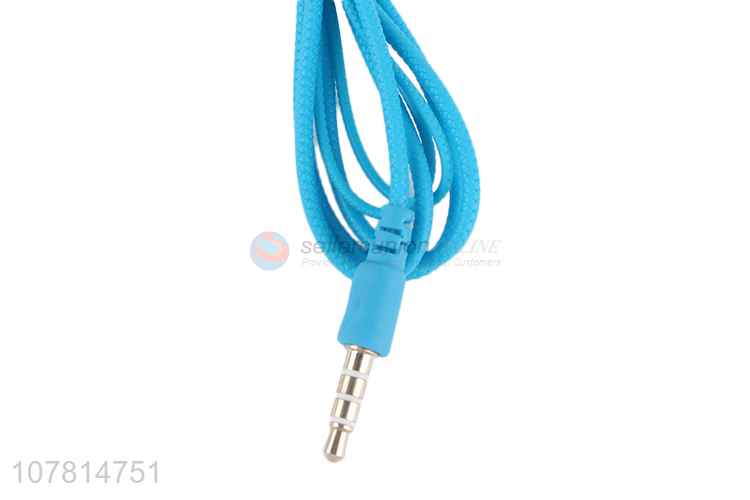 Simple and stylish blue in-ear phone call bass headset