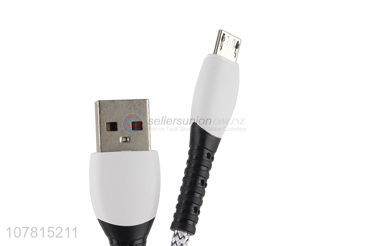 China wholesale white metal Android phone data cable