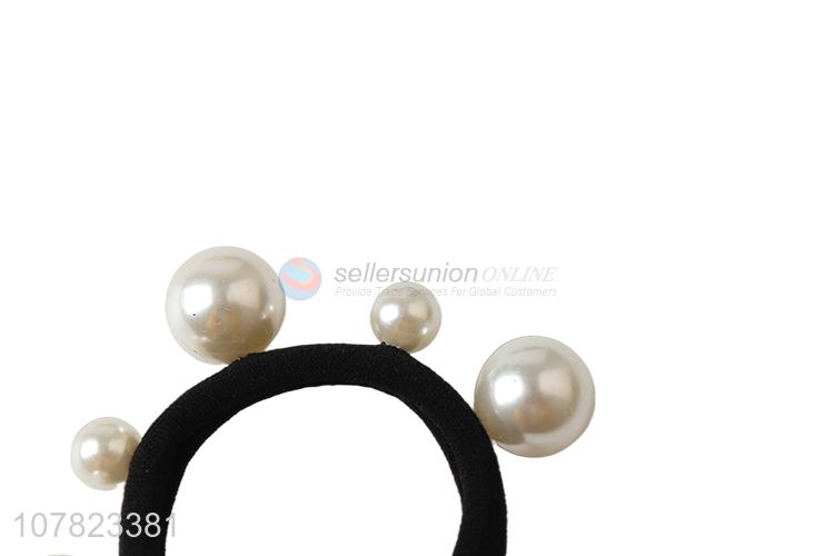 High quality pearl hair tie ties hair ring for women