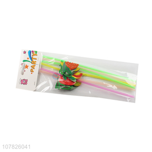 Wholesale cheap price fluorescent color plastic straw