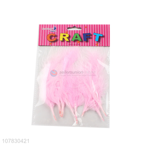 Fashion Design Pink Feather Best Kids DIY Craft Materials