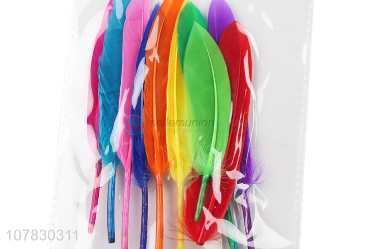 Best Sale Colorful Feather Kids DIY Decorative Crafts