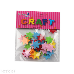 Hot Selling Colorful Stars Kids Handmade Non-Woven Crafts