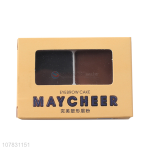 Wholesale makeup long lasting waterproof black brown brow powder