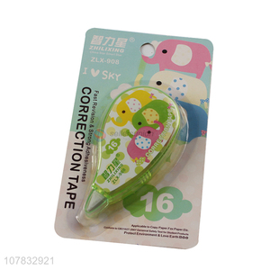 New design green plastic correction tape student learning utensils