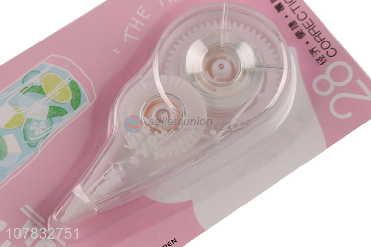 Wholesale transparent color plastic correction tape for students