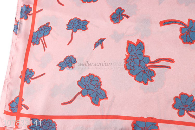 New arrival luxury women printing silk scarf