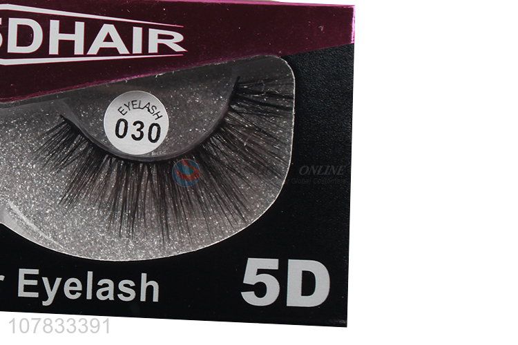 New arrival 5D false mink eyelashes luxury glitter silk eyelashes