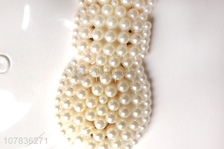 Best selling plastic pearl women hair clips for decoration