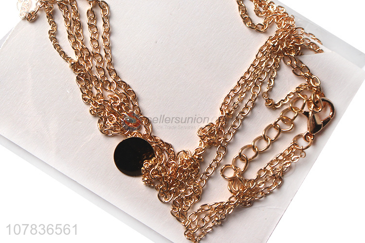Hot product stainless steel women decorative necklace