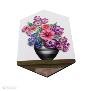 Yiwu market hexagonal flower painting hanging picture wall art