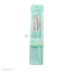 Popular product green plastic handle eyebrow trimmer set