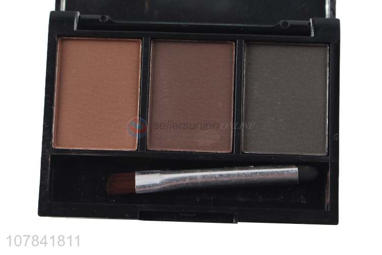 China Factory Pressed Long Lasting 3 Colour Eye Brow Powder