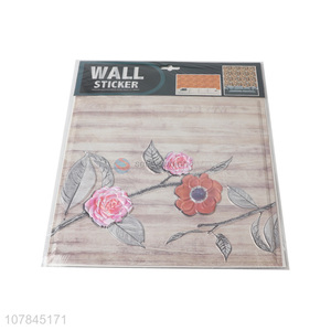 Popular product flower pattern 3d wall tile stickers wholesale