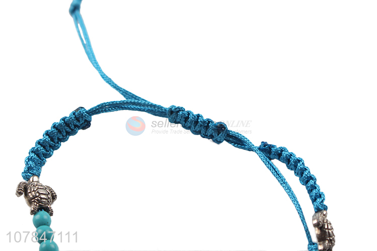 China wholesale blue adjustable friendship bracelet for gifts