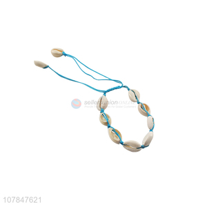 New product blue handmade hand strip shells bracelet wholesale