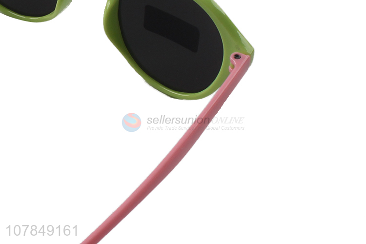 Cartoon Mouse Green Frame Sunglass Cute Sun Glasses