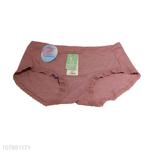 Hot sale solid color modal mid-waist seamless panties