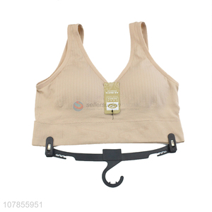 Hot selling khaki women yoga sports underwear bra wholesale