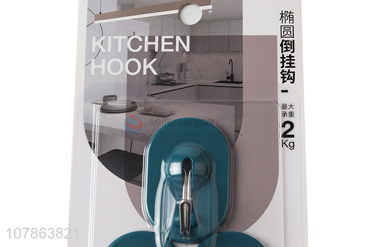 China products oval multi-purpose sticky wall hook utensils hook