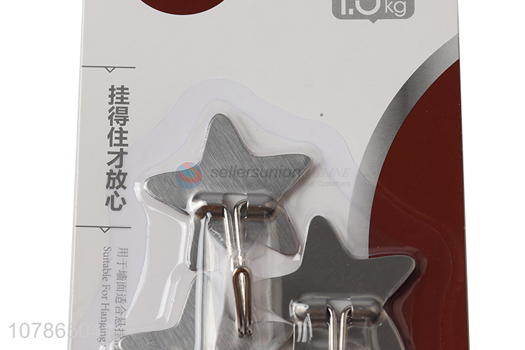 China factory starfish shape bathroom hook stainless steel sticky hook