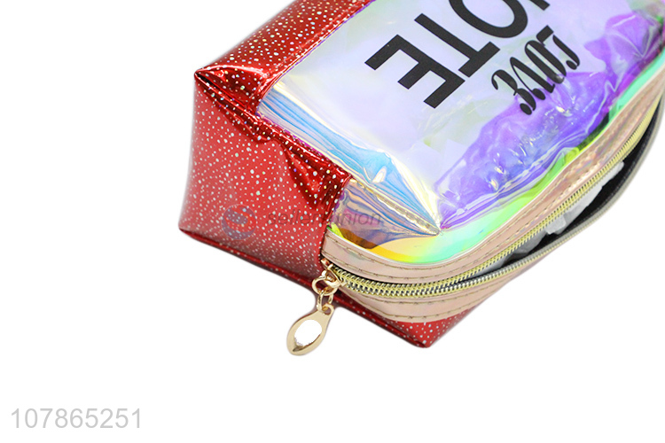 Good price pu portable women waterproof makeup bag for sale