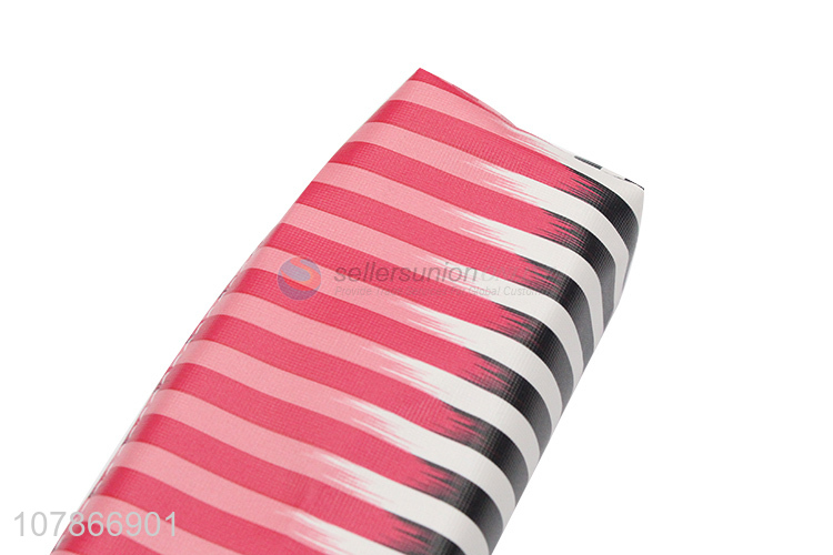 Wholesale cheap price stripe pattern pencil bag for stationery