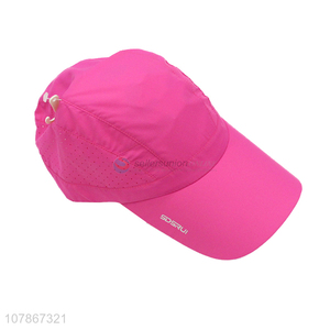 Good wholesale price rose red cap ladies baseball cap for women