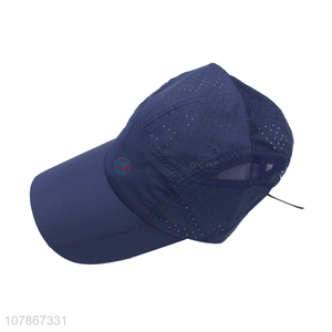 New design dark blue cap summer breathable baseball cap