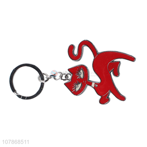 High Quality Cartoon Cat Key Chains Custom Keyrings