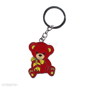 Cute Bear Colorful Keychain Popular Key Rings